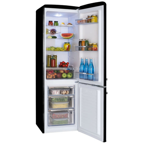 Amica FKR29653B - Black Freestanding 60/40 Fridge Freezer - F energy - Display