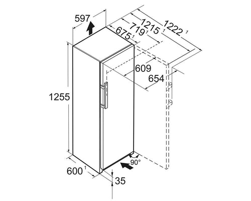 Liebherr FNB425I - White 160L Freezer - Frost Free - Energy Rating B
