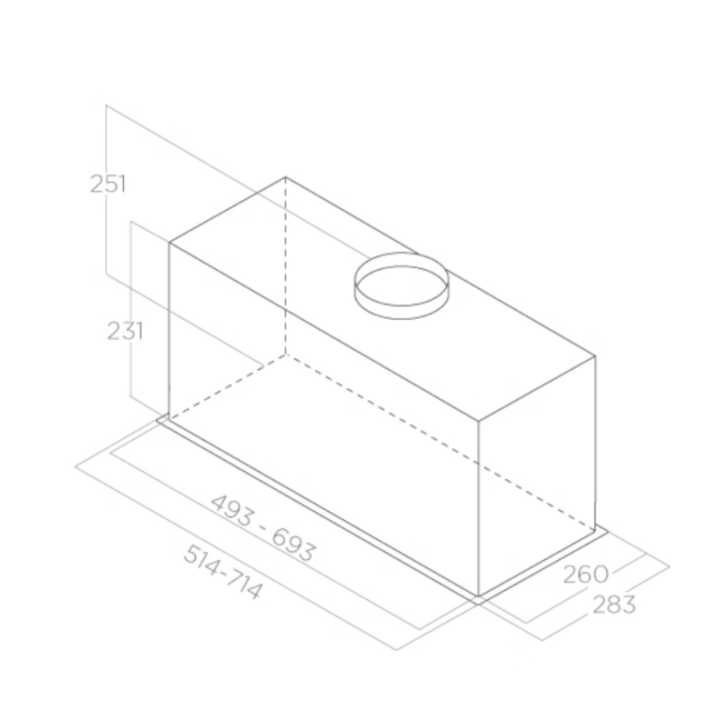 Elica FOLD-S-SS-80 - Stainless steel Canopy Extractor Hood - B energy