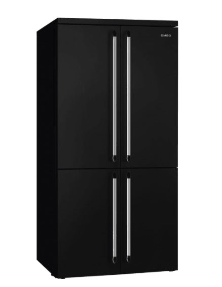 Smeg FQ960BL5 - Black American Frost Free Fridge Freezer - F energy