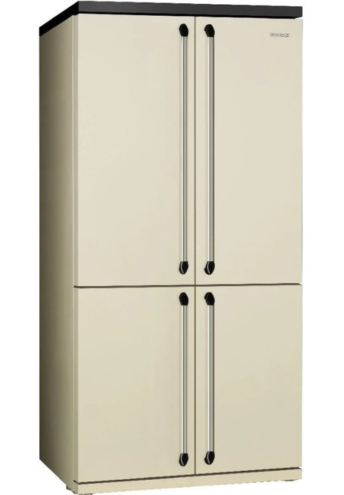 Smeg FQ960P5 - Cream American Frost Free Fridge Freezer - F energy