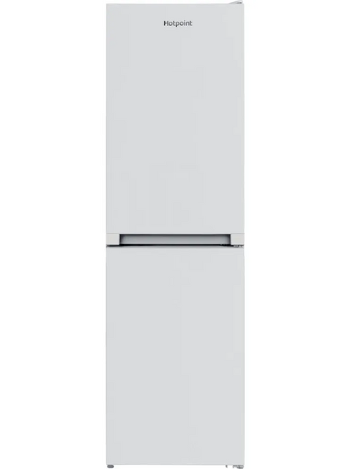 Hotpoint HBNF 55182 W UK - White Freestanding Frost Free Fridge Freezer - E energy - Display