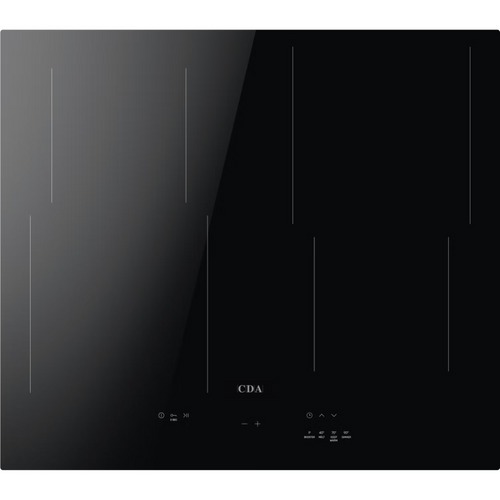 CDA HN6112FR - Black 4 Zone Electric Hob