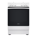 Indesit IS67G1PMW/UK - White 4 Zone Gas Cooker - Manual cleaning - A+ energy