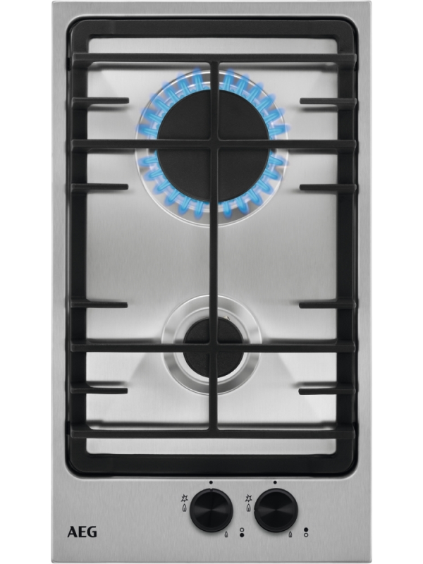 AEG HGX3220SM - Stainless steel 2 Zone Gas Hob