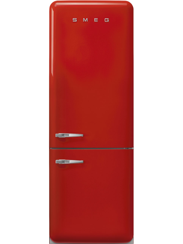 Smeg FAB38RRD5 - Red Freestanding 70/30 Frost Free Fridge Freezer - E energy