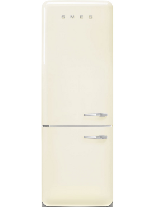 Smeg FAB38LCR5 - Cream Freestanding 70/30 Frost Free Fridge Freezer - E energy