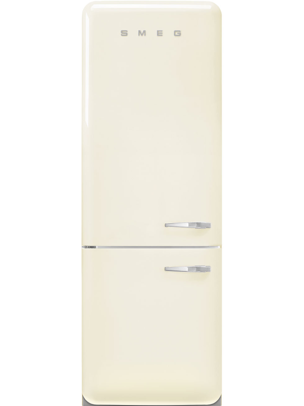 Smeg FAB38LCR5 - Cream Freestanding 70/30 Frost Free Fridge Freezer - E energy