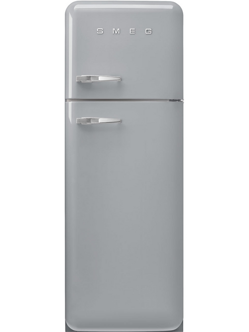 Smeg FAB30RSV5 - Silver Freestanding 80/20 Fridge Freezer - D energy