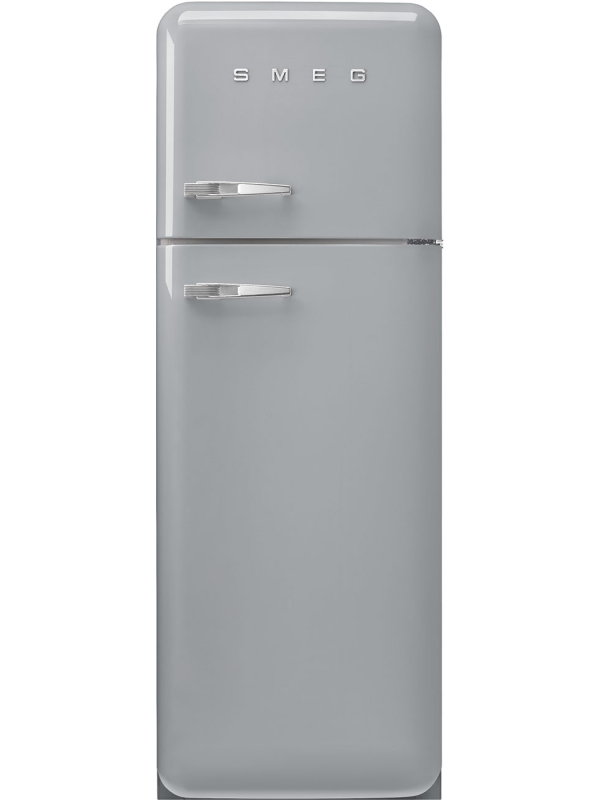 Smeg FAB30RSV5 - Silver Freestanding 80/20 Fridge Freezer - D energy