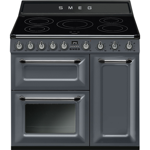 Smeg TR93IGR2 - Grey 5 Zone Electric Cooker - Steam Assisted cleaning - A energy