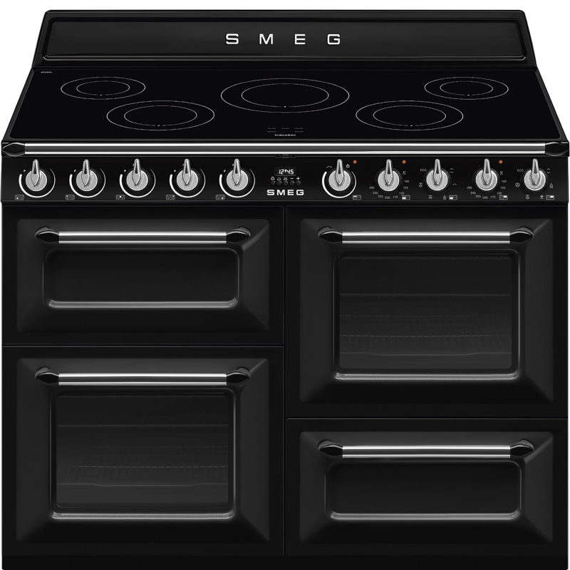 Smeg TR4110IBL2 - Black 5 Zone Induction Cooker - Steam Assisted cleaning - A energy