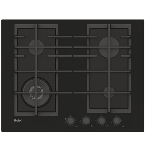 Haier HAVG5BF4S2B/1 - Black 4 Zone Gas Hob