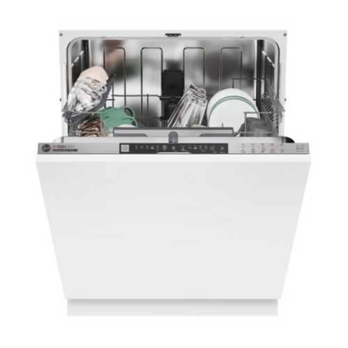 Hoover HI 4E7L0S-80 - Wi-Fi Connected Silver Integrated Dishwasher - E energy