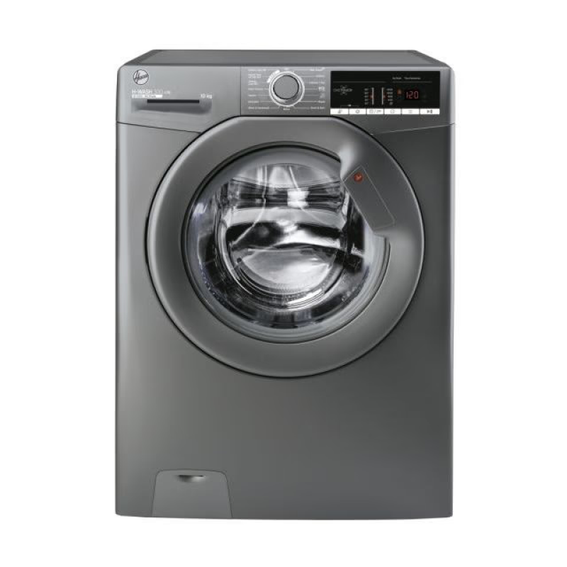 Hoover H3W410TAGGE/1-80 - Graphite Freestanding 10KG Washing Machine - 1400 RPM - C energy