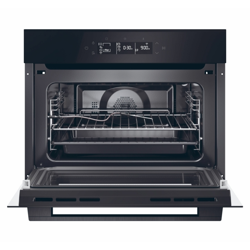 Haier H4MWID29G6NQB - Wi-Fi Connected Built-In Combination Microwave Oven with Air Fryer Function, Black