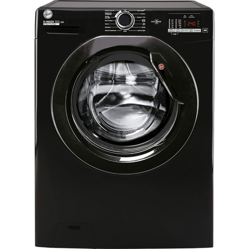 Hoover H3W4102DBBE/1-80 - Black Freestanding 10KG Washing Machine - 1400 RPM - E energy