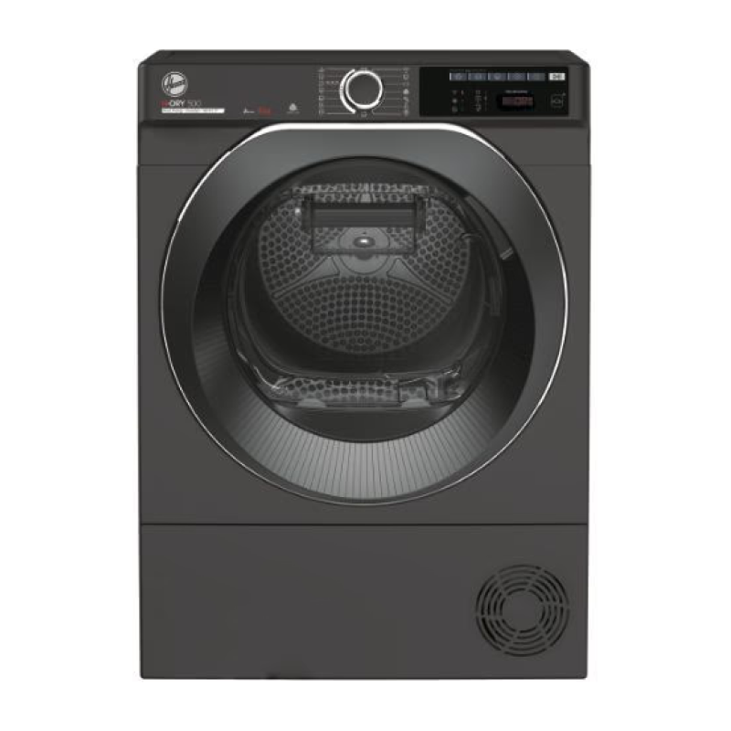 Hoover NDEH9A3TCBER80/N - Wi-Fi Connected Graphite 9KG Heat Pump Condenser Dryer - A+++ energy