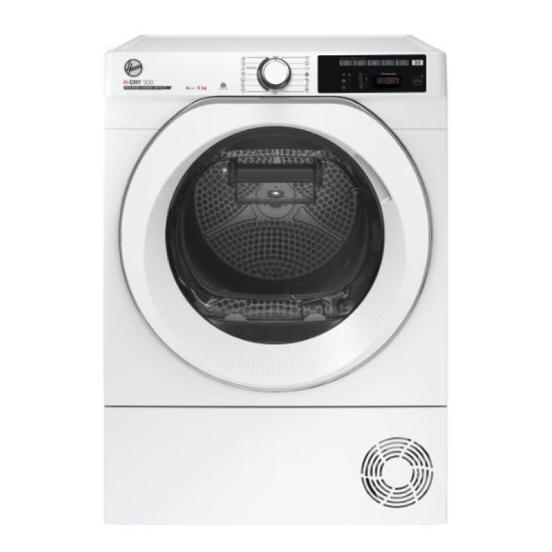 Hoover NDE H9A3TCE-80/N - Wi-Fi Connected White 9KG Heat Pump Condenser Dryer - A+++ energy