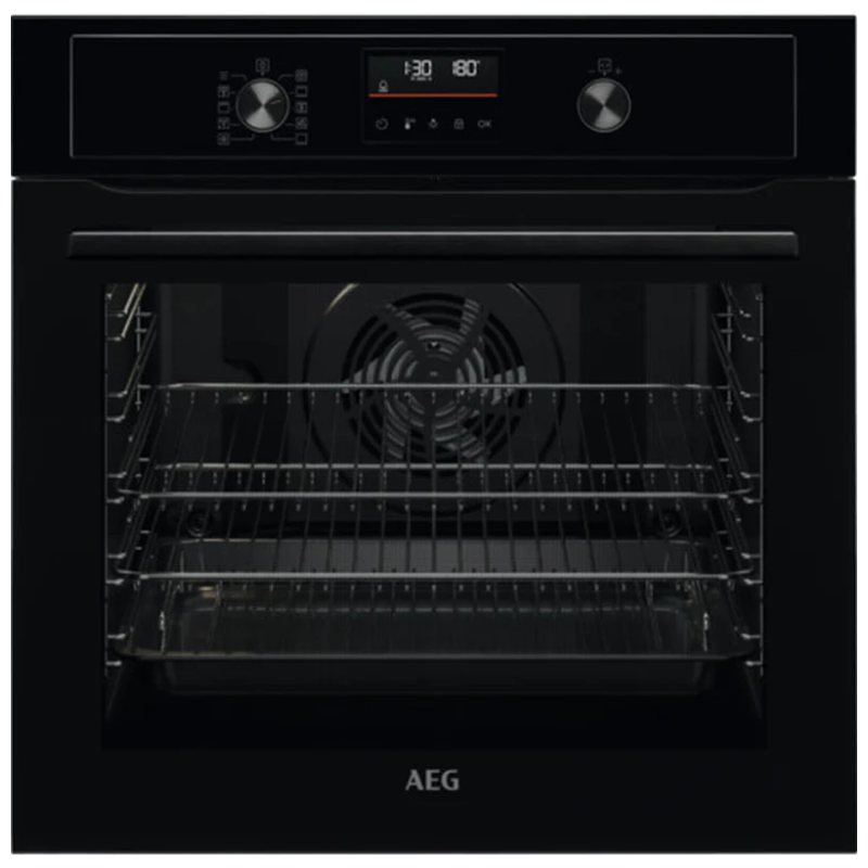 AEG BPX53506EB - Black Built in Electric Single Oven - Pyrolytic cleaning - A+ energy