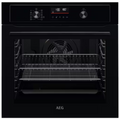 AEG BEX535A61B - Black Built in Electric Single Oven - Aqua cleaning - A+ energy