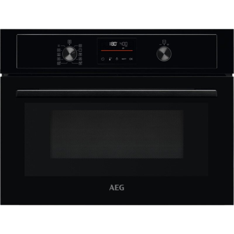 AEG KMX365060B - Black Electric Single Oven - Manual cleaning