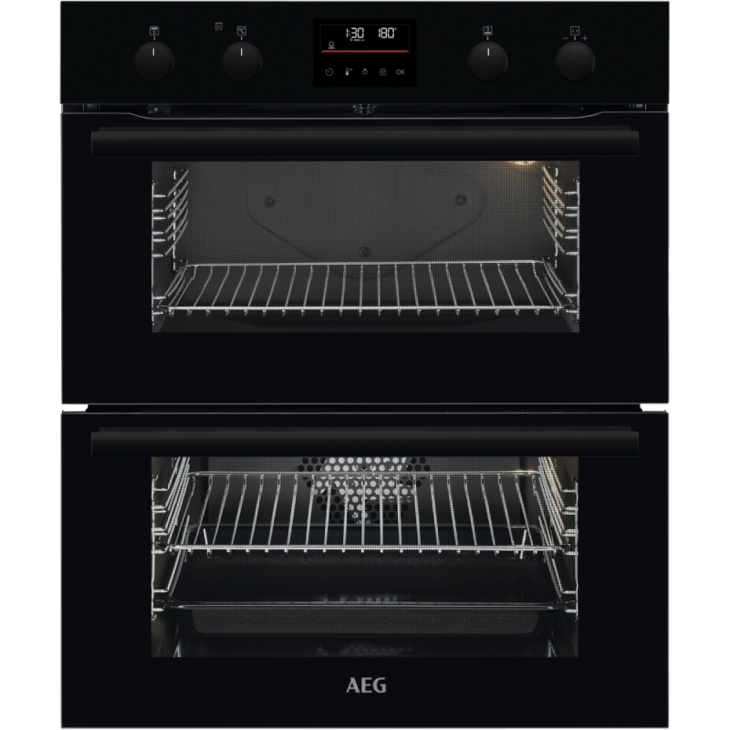 AEG DUB535060B - Black Built under Electric Double Oven - Catalytic cleaning - A energy - Display