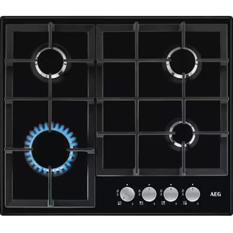 AEG HGX64200SB - Black 4 Zone Gas Hob