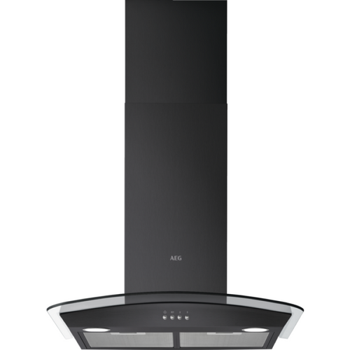 AEG DTX3640B - Black Chimney Extractor Hood - C energy