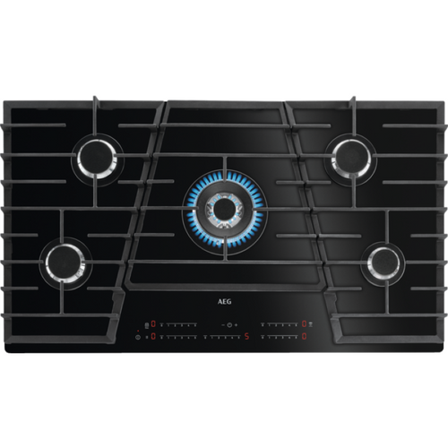 AEG HVB95450IB - Black 5 Zone Gas Hob