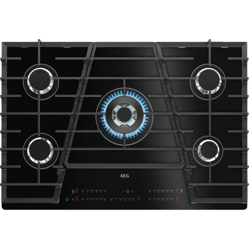 AEG HVB75450IB - Black 5 Zone Gas Hob