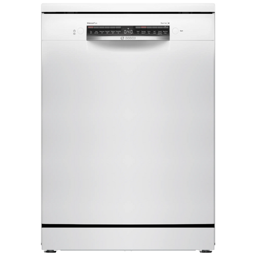 Bosch SMS4EKW06G - White Freestanding Dishwasher - B energy