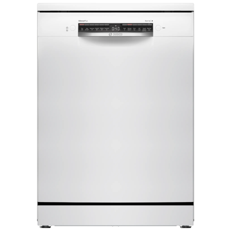 Bosch SMS4EKW06G - White Freestanding Dishwasher - B energy