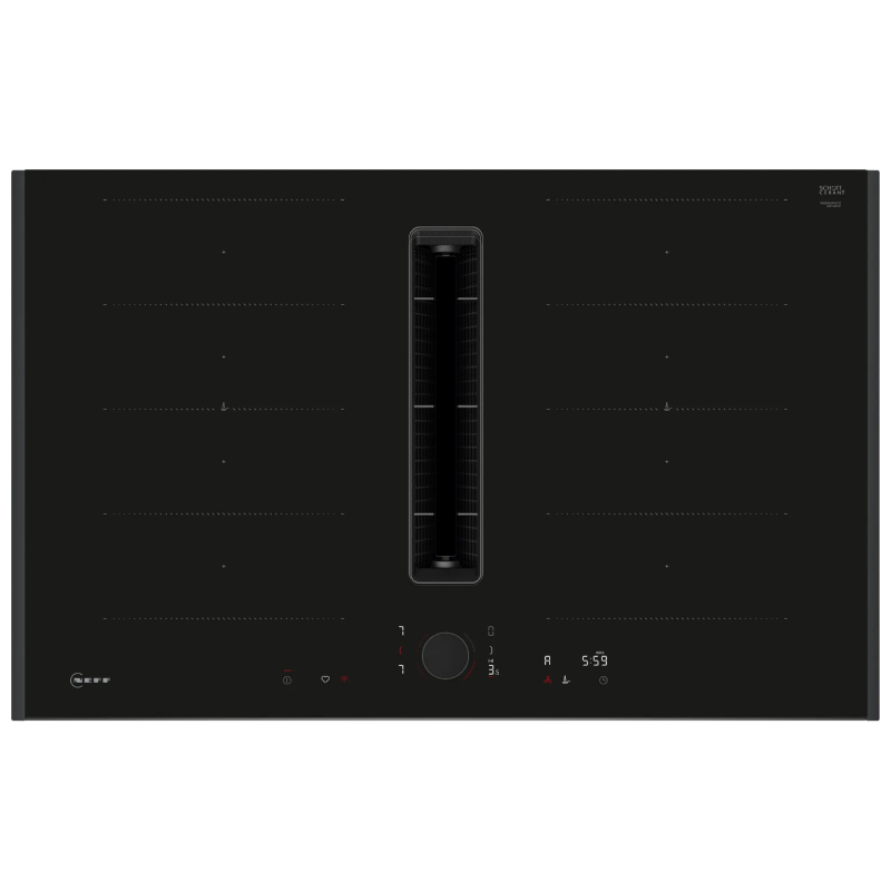 Neff V68AUX4C0 - Black 4 Zone Venting Hob - B energy