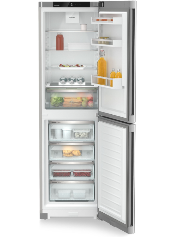 Liebherr CNSFD5704 - Silver Freestanding Frost Free Fridge Freezer - D energy