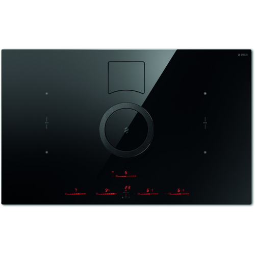 Elica NT-SWITCH-BLK-RC - Black 4 Zone Venting Hob - A+ energy