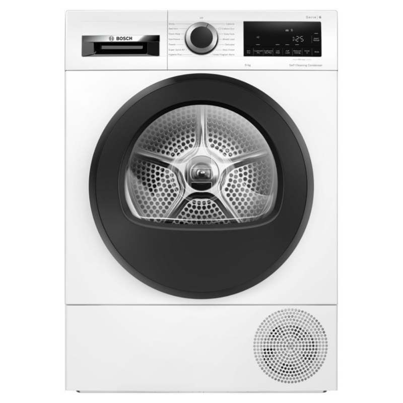 Bosch WQG245A0GB - White 9KG Dryer - A+++ energy