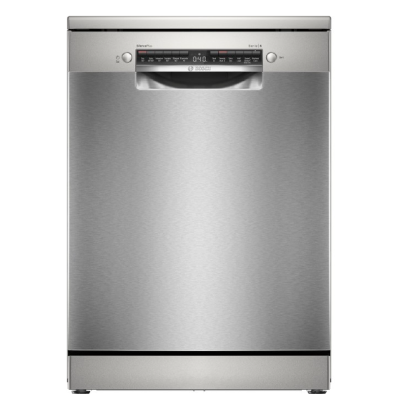 Bosch Series 4 SMS4EMI06G - Silver Freestanding Dishwasher - B energy