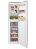 Beko CFG1501S - Silver Freestanding 60/40 Frost Free Fridge Freezer - F energy