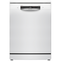 Bosch SMS4EMW06G - White Freestanding Dishwasher - B energy