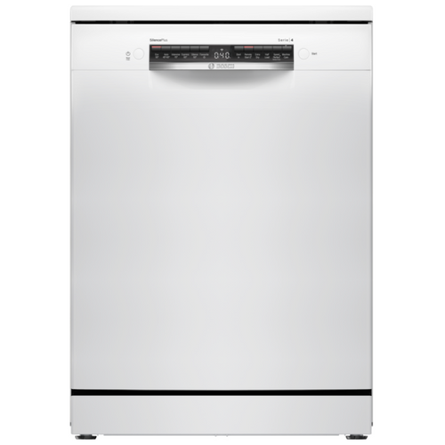 Bosch SMS4EMW06G - White Freestanding Dishwasher - B energy