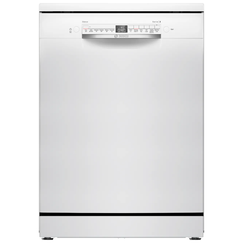 Bosch SMS2HVW67G - White Freestanding Dishwasher - D energy