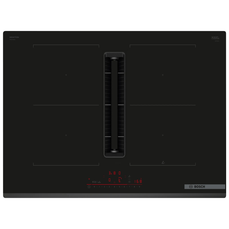 Bosch PVQ731H26E - Black 4 Zone Venting Hob - B energy