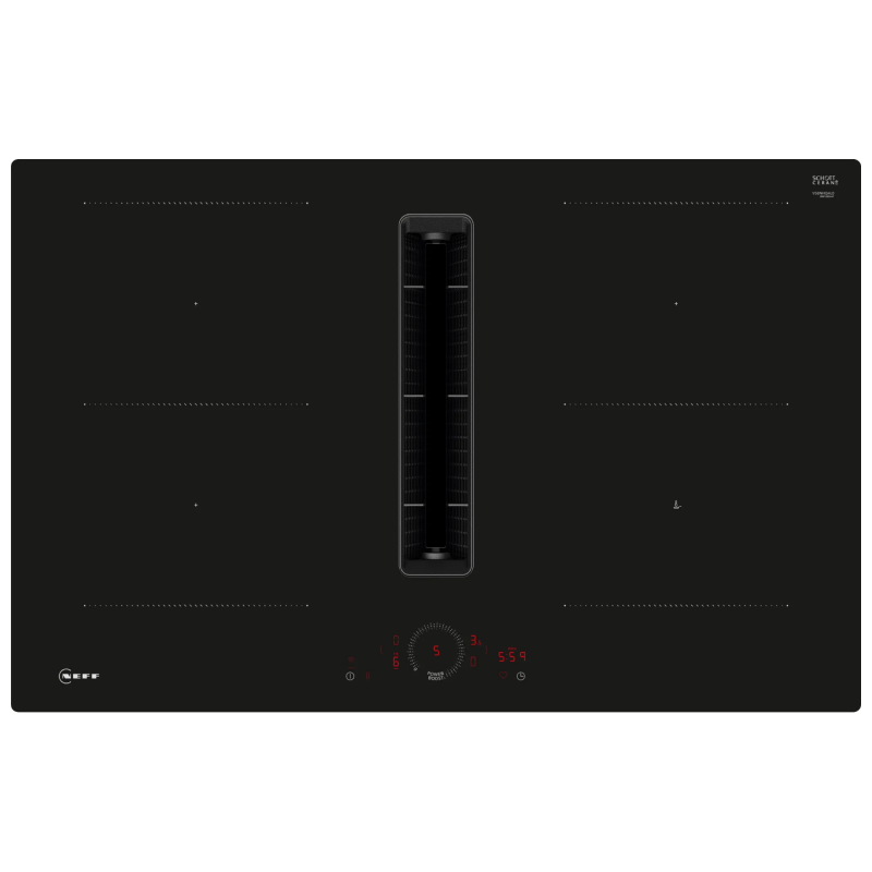 Neff V58NHQ4L0 - Black 4 Zone Venting Hob - B energy