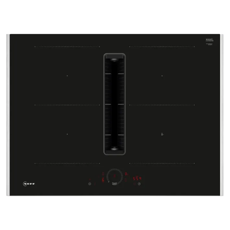 Neff V57THQ4L0 - Blackl 4 Zone Venting Hob - B energy