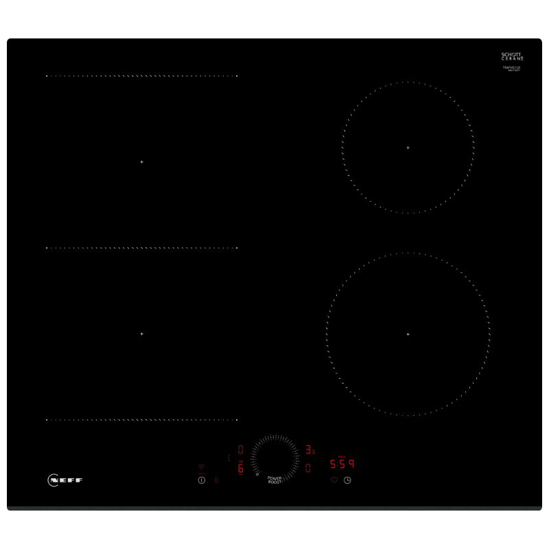 Neff T56FHS1L0 - Black 4 Zone Induction Hob