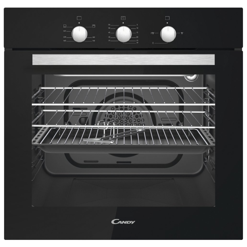 Candy OCGF12B - Black Built in Electric Single Oven - A+ energy