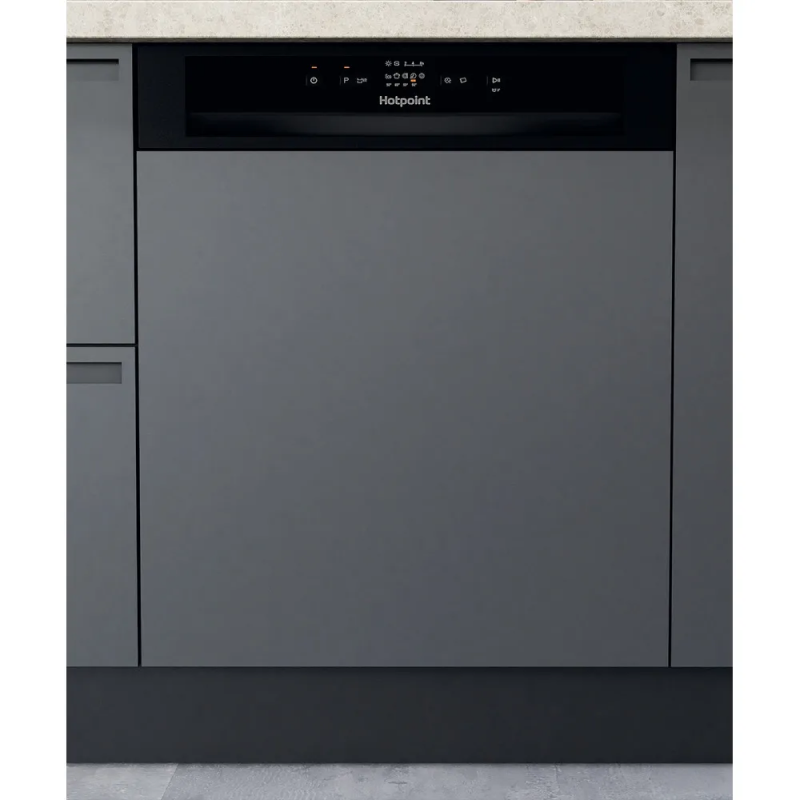 Hotpoint H3B L626 B UK - Black Integrated Dishwasher - E energy