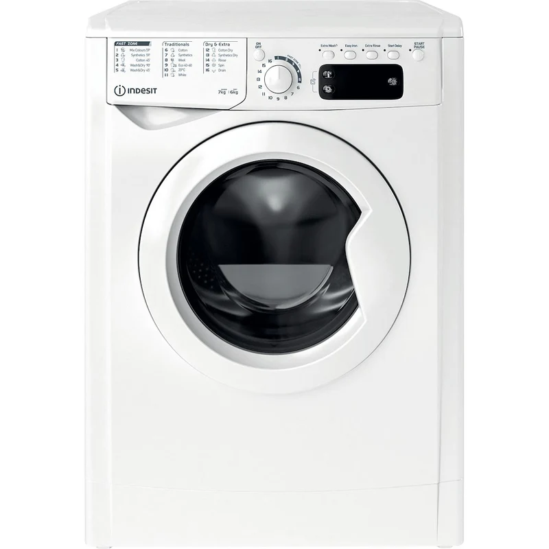 Indesit EWDE 761483 W UK - White 7KG/6KG Washer Dryer - 1400 RPM - D energy