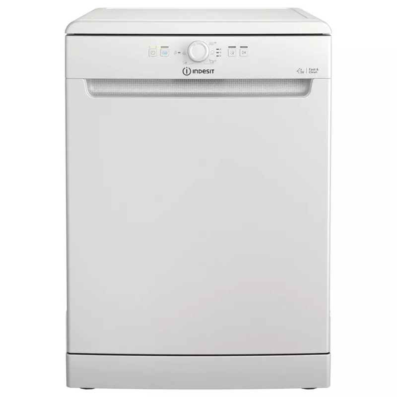 Indesit D2F HK26 UK - White Freestanding Dishwasher - E energy